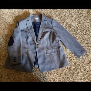 Loft Blazer with Elbow Patches in Navy